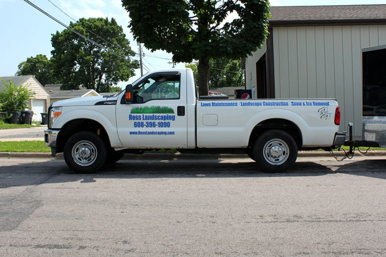 Ross Landscaping is cultivating their image. Sign Pro of La Crosse