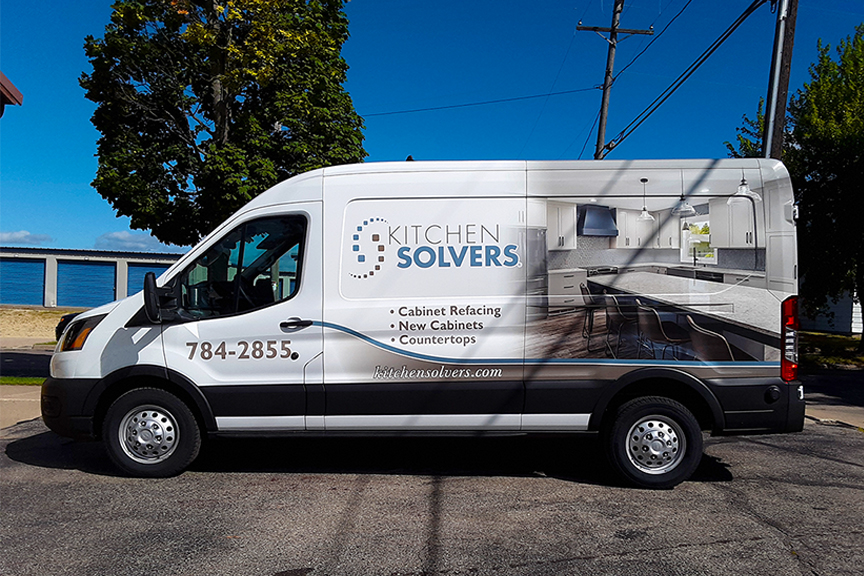 Kitchen Solvers Wrapped Their New Van