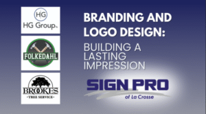 Examples of logo designs made by Sign Pro of La Crosse.
