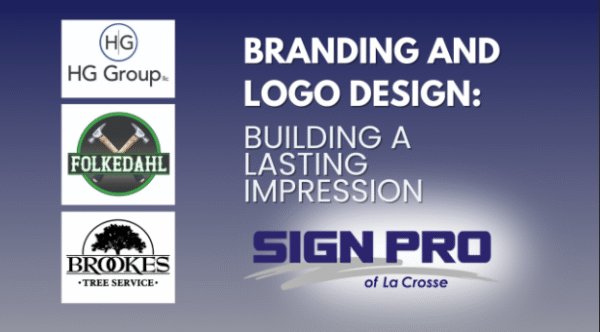 Examples of logo designs made by Sign Pro of La Crosse.